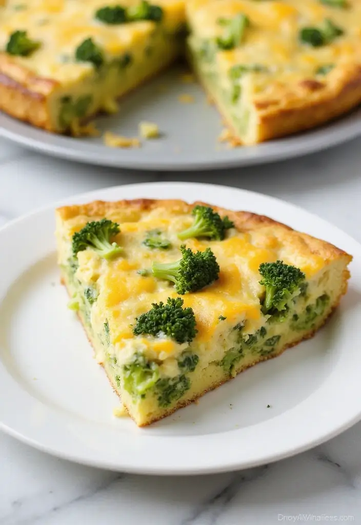 25 Low Carb Vegetarian Recipes That Taste Amazing 7 25 Low Carb Vegetarian Recipes That Taste Amazing - 7. Broccoli Cheddar Frittata