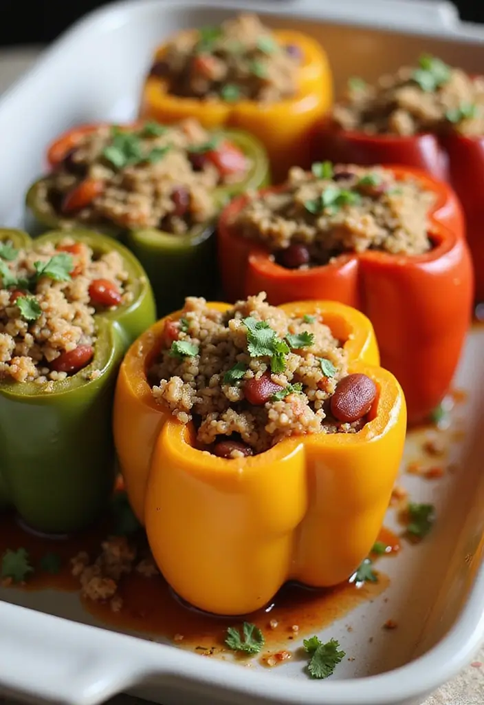 25 Low FODMAP Vegetarian Recipes That Are Gut Friendly 11 25 Low FODMAP Vegetarian Recipes That Are Gut Friendly - 11. Stuffed Bell Peppers