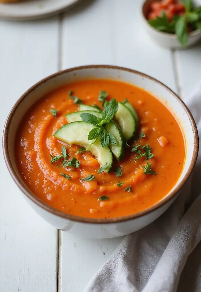 25 Low FODMAP Vegetarian Recipes That Are Gut Friendly 18 25 Low FODMAP Vegetarian Recipes That Are Gut Friendly - 18. Tomato and Cucumber Gazpacho