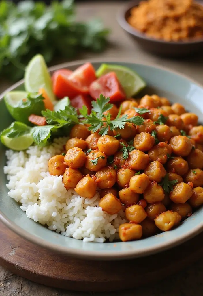 25 Low FODMAP Vegetarian Recipes That Are Gut Friendly 6 25 Low FODMAP Vegetarian Recipes That Are Gut Friendly - 6. Spiced Chickpeas and Rice Bowl