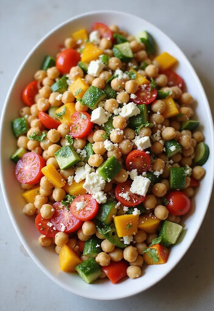 25 No Onion No Garlic Vegetarian Recipes Everyone Can Enjoy 5 25 No Onion No Garlic Vegetarian Recipes Everyone Can Enjoy - 5. Greek Chickpea Salad