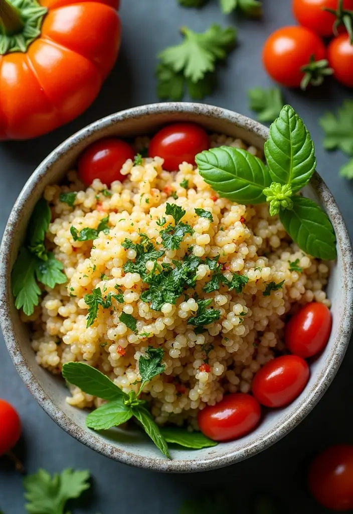 25 Quick and Easy Vegetarian Recipes Ready in No Time - 1. One-Pan Greek Quinoa