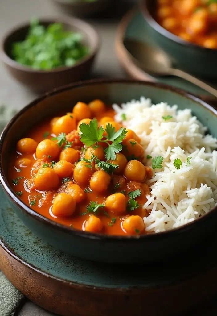 25 Quick and Easy Vegetarian Recipes Ready in No Time - 18. Chickpea Curry