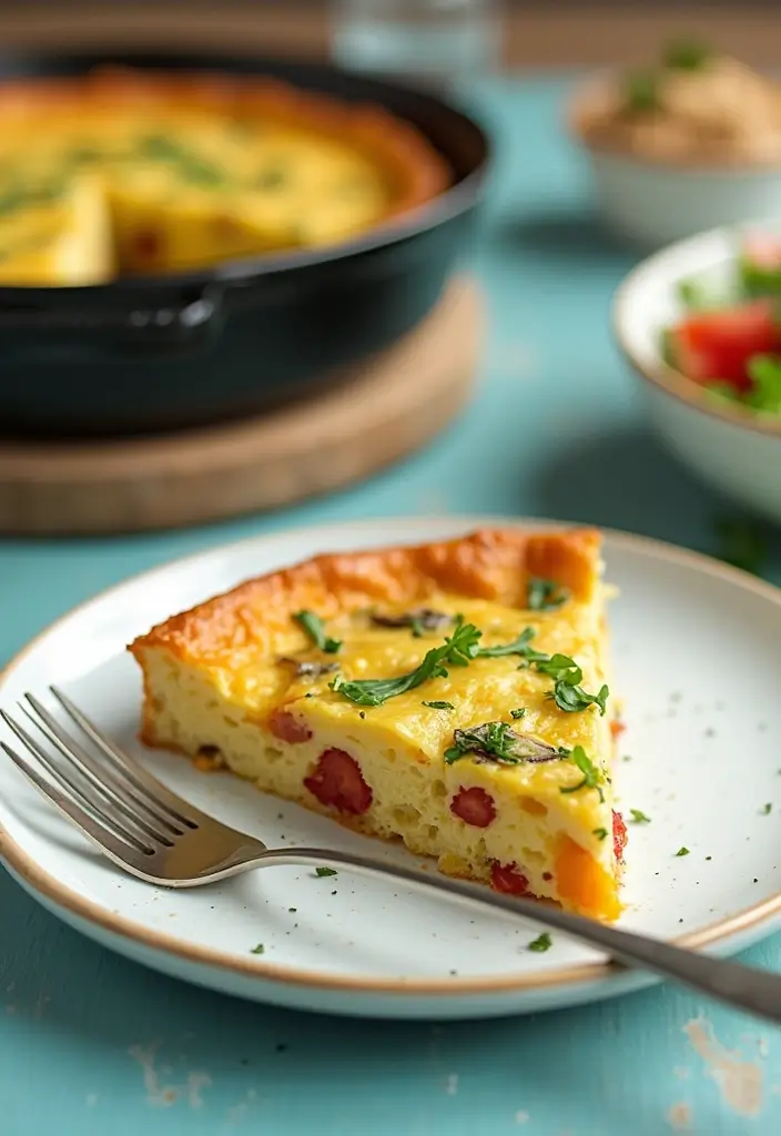 25 Quick and Easy Vegetarian Recipes Ready in No Time - 24. Baked Vegetable Frittata