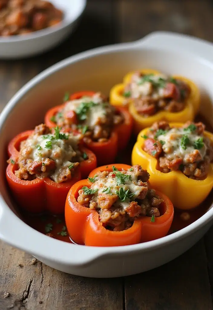 25 Quick and Easy Vegetarian Recipes Ready in No Time - 5. Spinach and Feta Stuffed Peppers