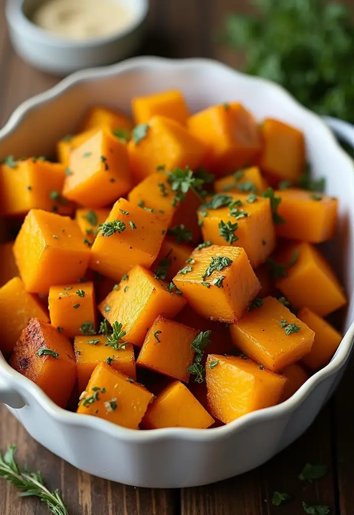 25 Simple 3 Ingredient Vegetarian Recipes for Dinner - 14. Roasted Butternut Squash