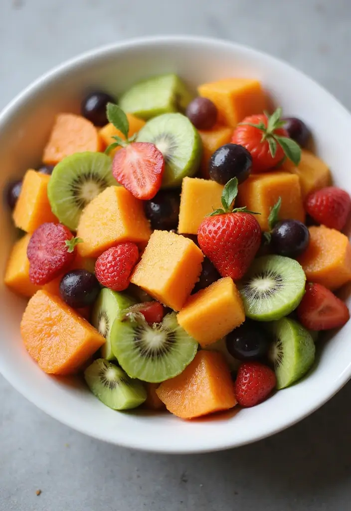 25 Simple 3 Ingredient Vegetarian Recipes for Dinner - 21. Simple Fruit Salad