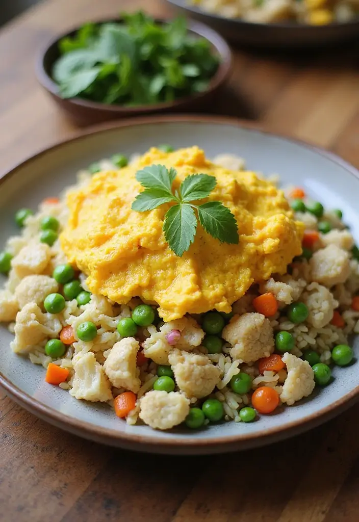 25 Simple 3 Ingredient Vegetarian Recipes for Dinner - 6. Cauliflower Fried Rice