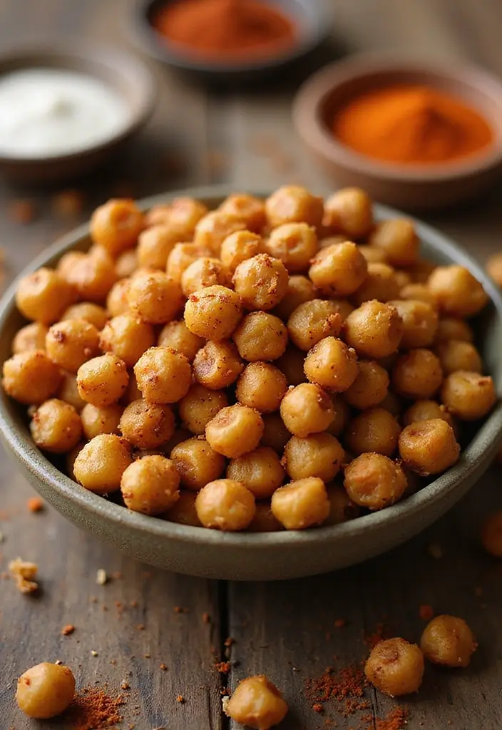 25 Vegetarian Air Fryer Recipes for Quick Healthy Meals - 1. Crispy Air Fryer Chickpeas