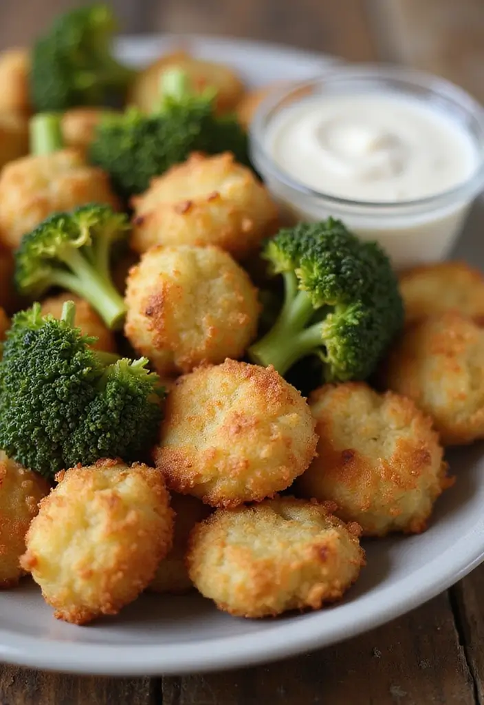 25 Vegetarian Air Fryer Recipes for Quick Healthy Meals - 10. Air Fryer Broccoli Tots