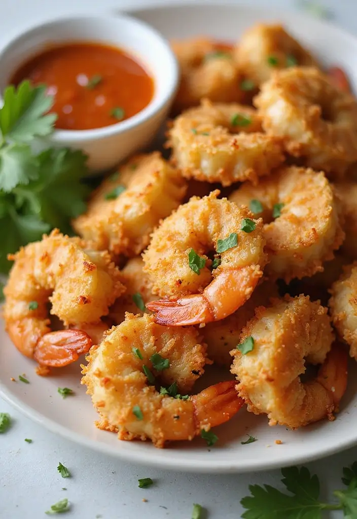 25 Vegetarian Air Fryer Recipes for Quick Healthy Meals - 18. Air Fryer Coconut Shrimp