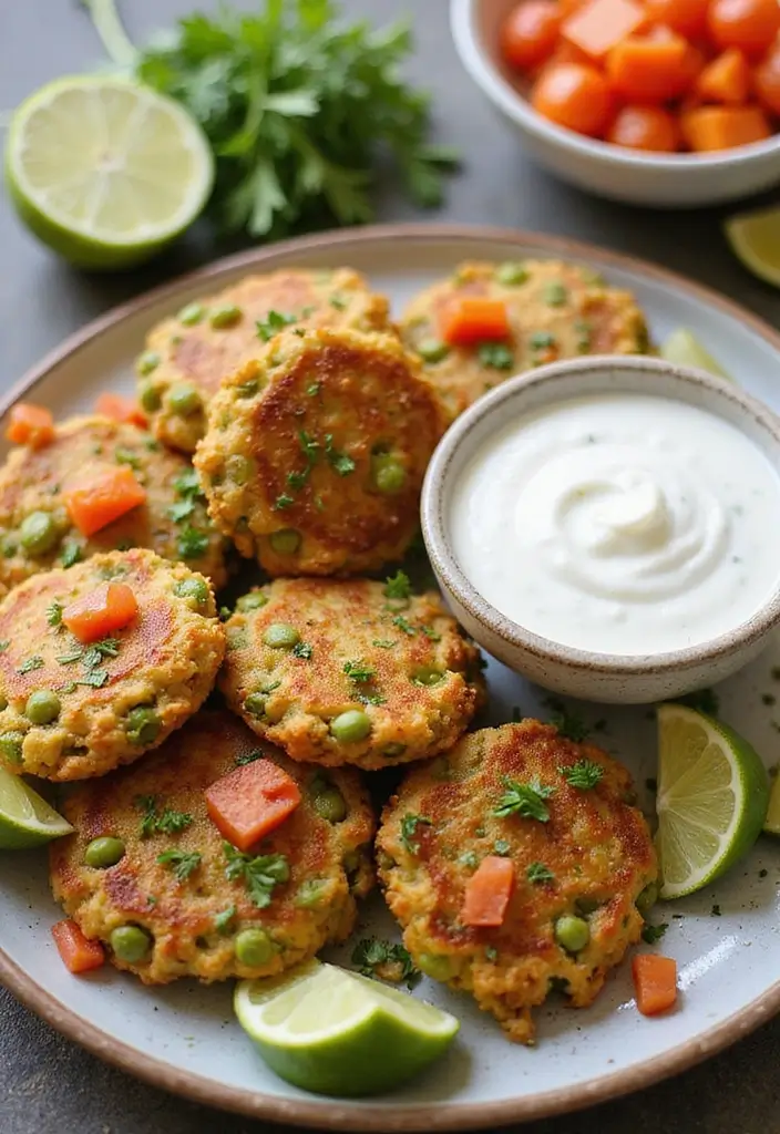 25 Vegetarian Air Fryer Recipes for Quick Healthy Meals - 19. Air Fryer Pea Fritters
