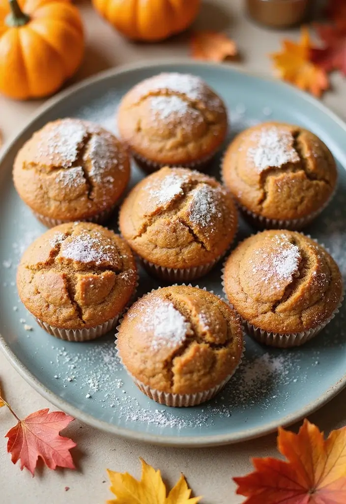 25 Vegetarian Air Fryer Recipes for Quick Healthy Meals - 24. Air Fryer Pumpkin Spice Muffins
