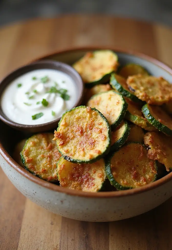 25 Vegetarian Air Fryer Recipes for Quick Healthy Meals - 7. Air Fryer Zucchini Chips