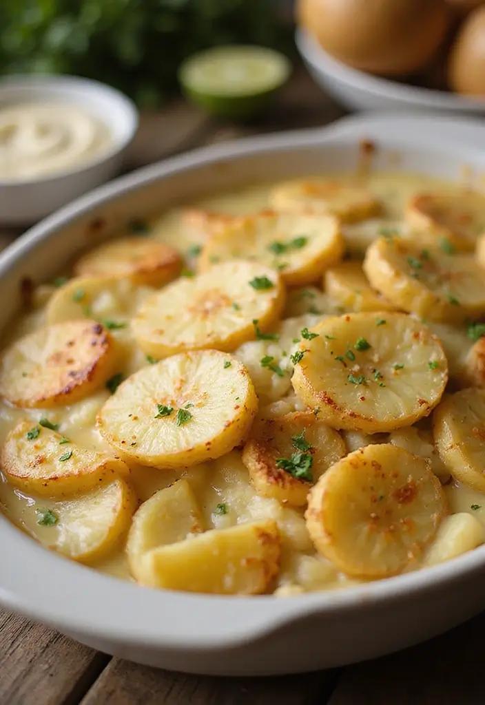 25 Vegetarian Casserole Recipes Perfect for Dinner 16 25 Vegetarian Casserole Recipes Perfect for Dinner - 16. Creamy Garlic Potato Casserole