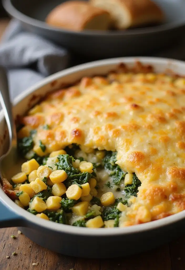 25 Vegetarian Casserole Recipes Perfect for Dinner 18 25 Vegetarian Casserole Recipes Perfect for Dinner - 18. Sweet Corn and Spinach Bake