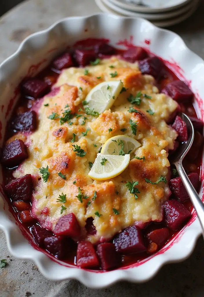 25 Vegetarian Casserole Recipes Perfect for Dinner 21 25 Vegetarian Casserole Recipes Perfect for Dinner - 21. Beet and Goat Cheese Casserole