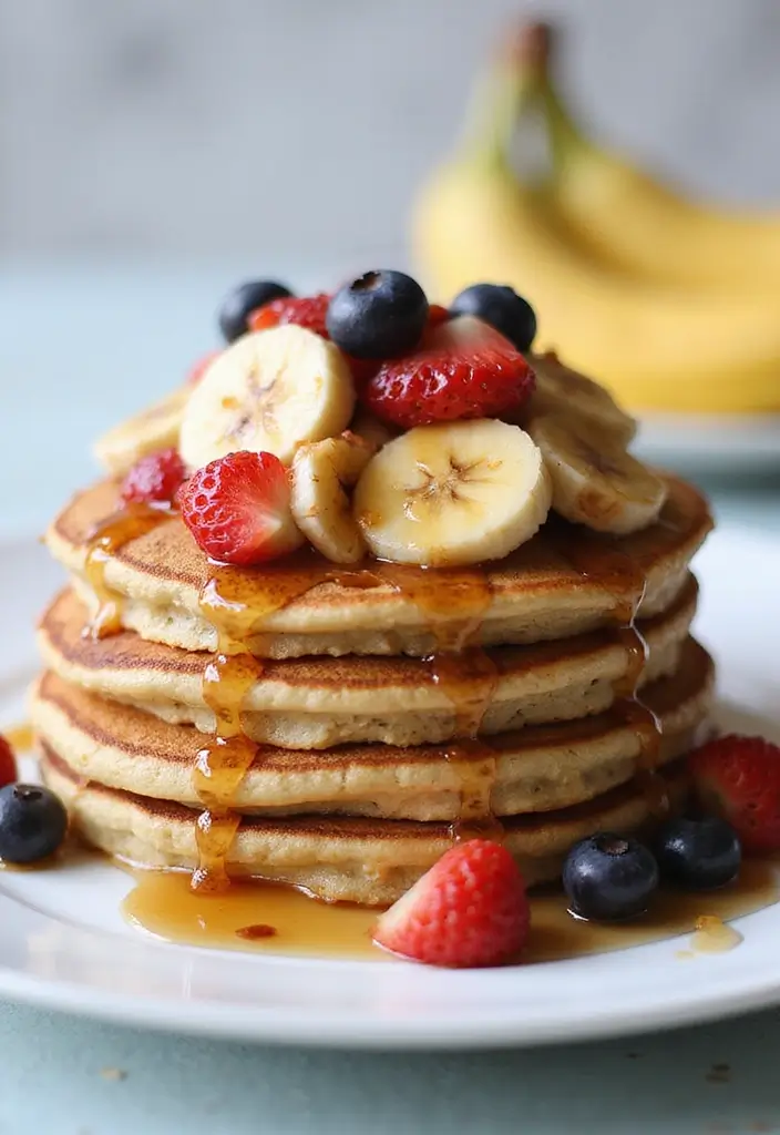 25 Vegetarian Diet Food Recipes for Losing Weight Meals 12 25 Vegetarian Diet Food Recipes for Losing Weight Meals - 12. Banana Oatmeal Pancakes