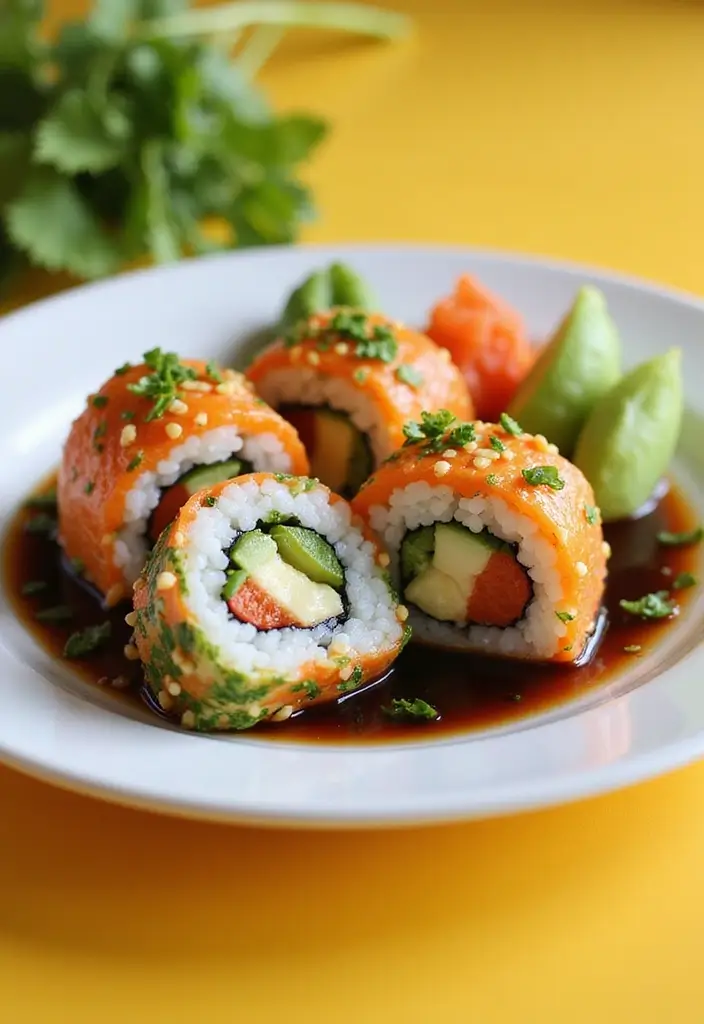 25 Vegetarian Diet Food Recipes for Losing Weight Meals 15 25 Vegetarian Diet Food Recipes for Losing Weight Meals - 15. Vegetable Sushi Rolls