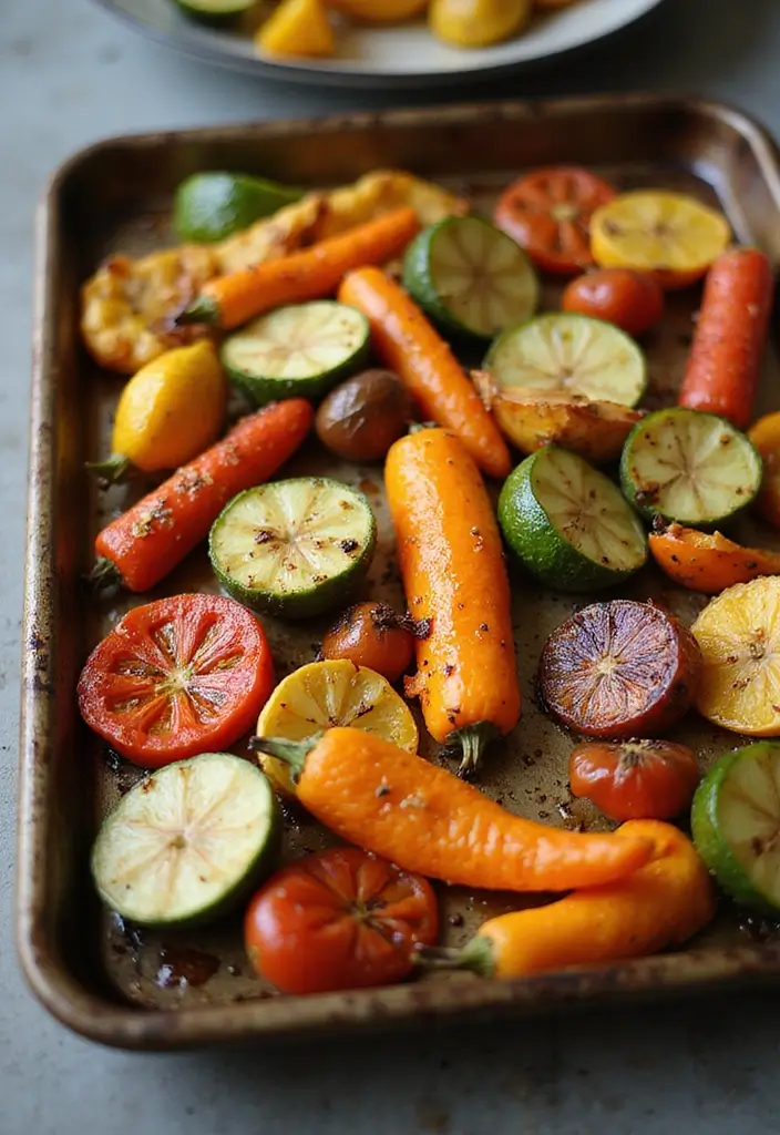 25 Vegetarian Diet Food Recipes for Losing Weight Meals 8 25 Vegetarian Diet Food Recipes for Losing Weight Meals - 8. Roasted Vegetable Medley