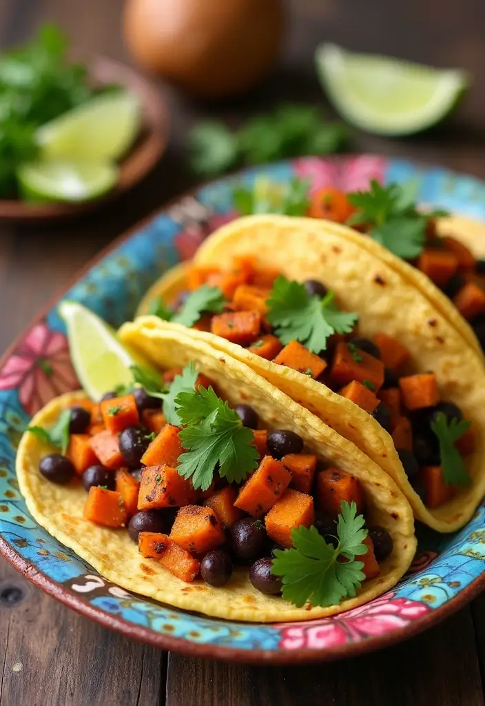25 Vegetarian Recipes for Meat Eaters That Truly Satisfy 13 25 Vegetarian Recipes for Meat Eaters That Truly Satisfy - 13. Sweet Potato and Black Bean Tacos