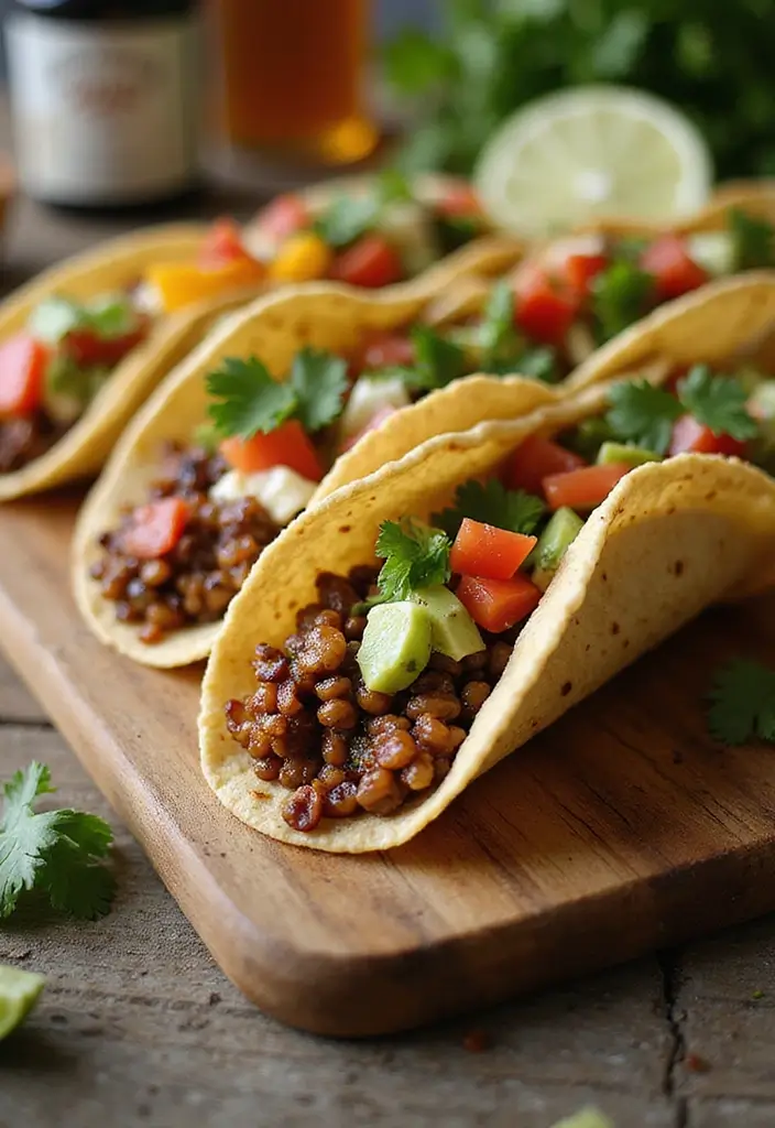 25 Vegetarian Recipes for Meat Eaters That Truly Satisfy 14 25 Vegetarian Recipes for Meat Eaters That Truly Satisfy - 14. Lentil Tacos