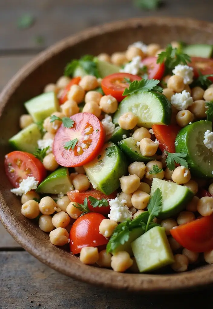 25 Vegetarian Recipes for Meat Eaters That Truly Satisfy 20 25 Vegetarian Recipes for Meat Eaters That Truly Satisfy - 20. Greek Salad with Chickpeas