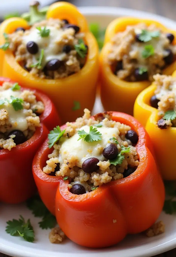 25 Vegetarian Recipes for Picky Eaters That Actually Work 4 25 Vegetarian Recipes for Picky Eaters That Actually Work - 4. Stuffed Bell Peppers