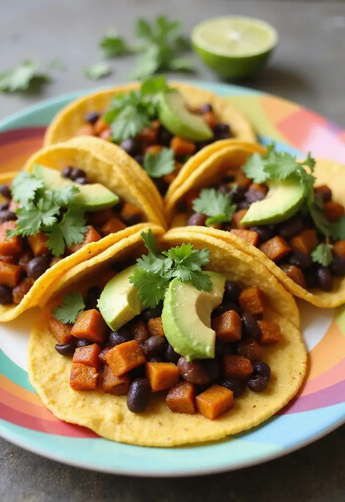 25 Vegetarian Recipes for Picky Eaters That Actually Work 5 25 Vegetarian Recipes for Picky Eaters That Actually Work - 5. Sweet Potato and Black Bean Tacos