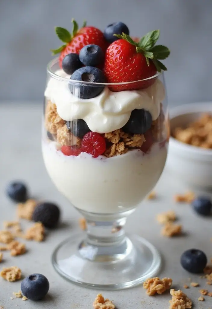 26 Clean Eating Vegetarian Recipes for a Healthy Lifestyle 13 26 Clean Eating Vegetarian Recipes for a Healthy Lifestyle - 13. Greek Yogurt Parfait