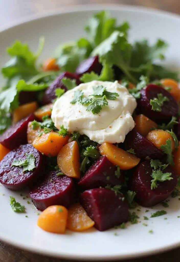26 Clean Eating Vegetarian Recipes for a Healthy Lifestyle 14 26 Clean Eating Vegetarian Recipes for a Healthy Lifestyle - 14. Beet and Goat Cheese Salad