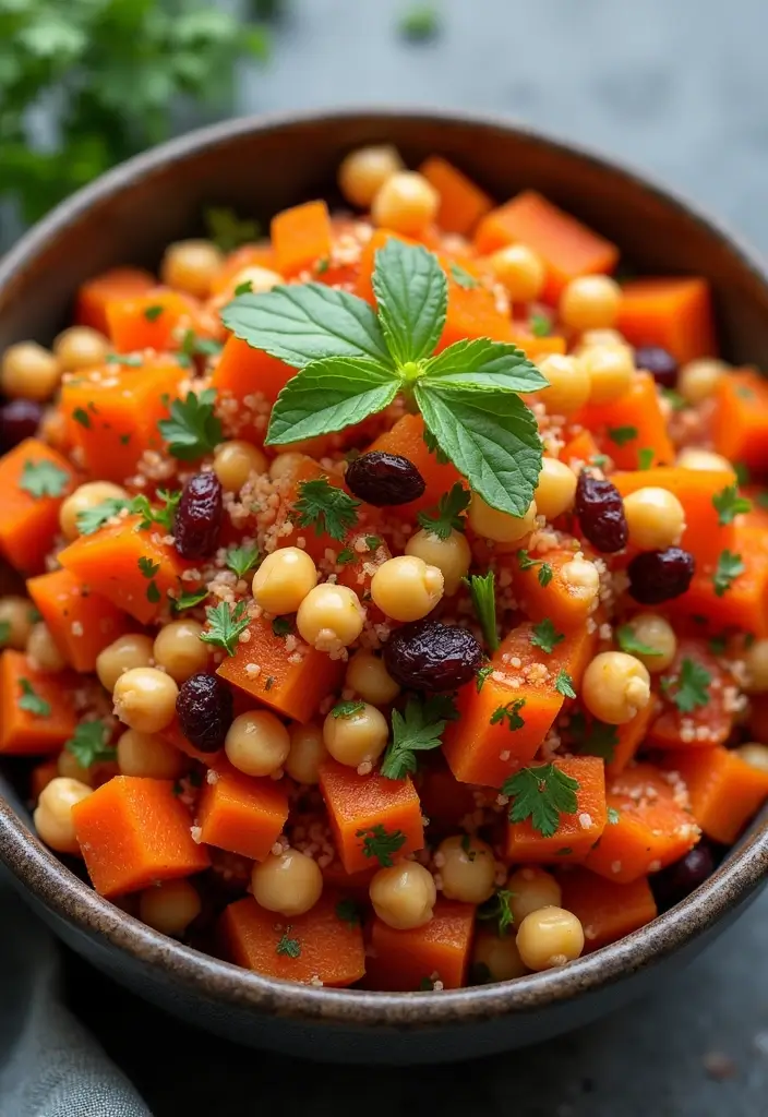 26 Clean Eating Vegetarian Recipes for a Healthy Lifestyle 19 26 Clean Eating Vegetarian Recipes for a Healthy Lifestyle - 19. Moroccan Spiced Carrot and Chickpea Salad