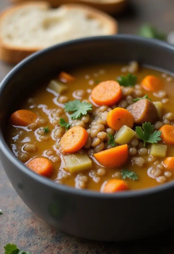 26 Clean Eating Vegetarian Recipes for a Healthy Lifestyle 5 26 Clean Eating Vegetarian Recipes for a Healthy Lifestyle - 5. Lentil Soup with Carrots and Celery