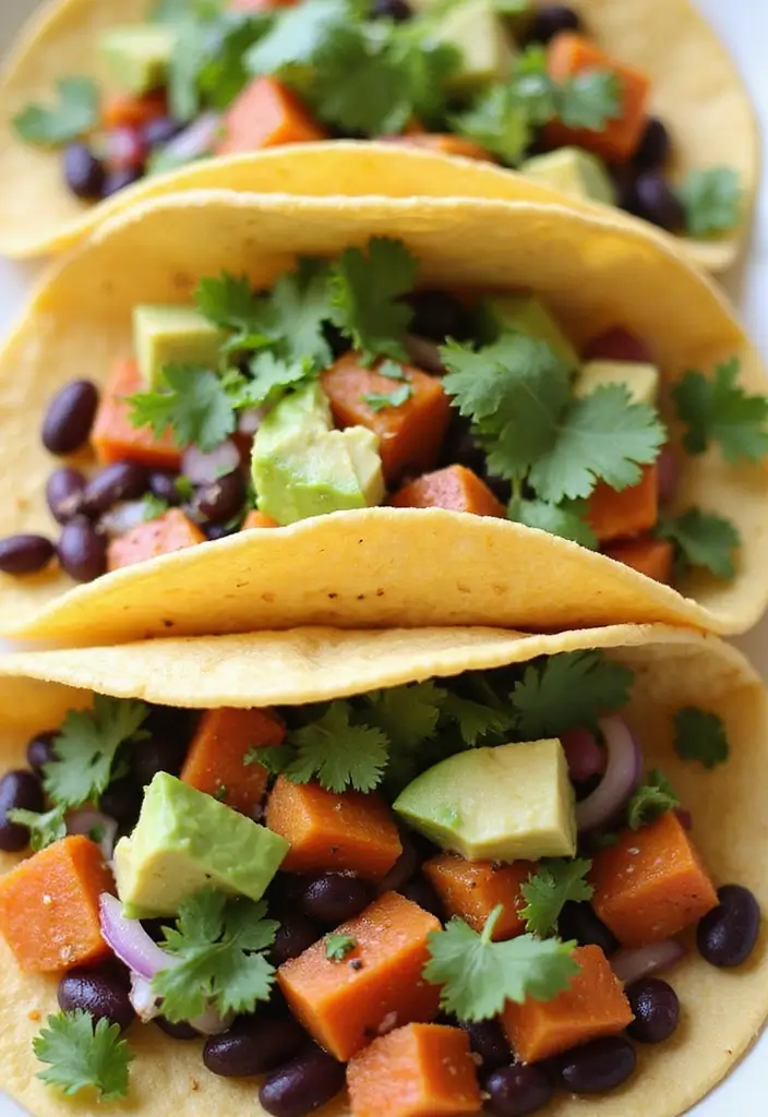 26 Gluten Free Vegetarian Recipes That Everyone Can Enjoy 2 26 Gluten Free Vegetarian Recipes That Everyone Can Enjoy - 2. Sweet Potato & Black Bean Tacos