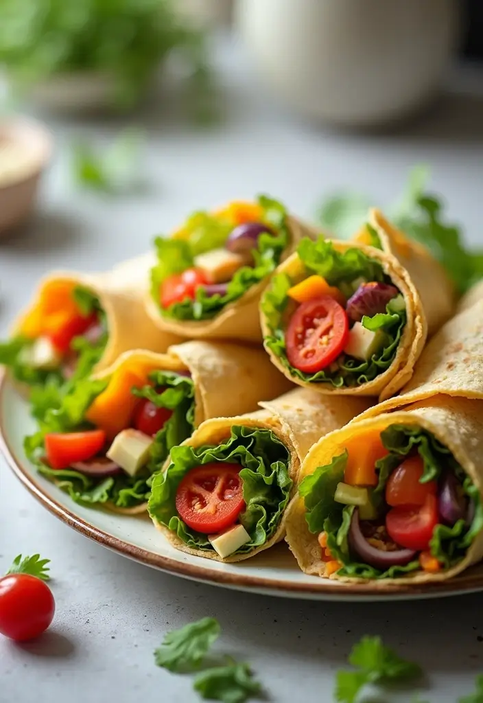 26 Gluten Free Vegetarian Recipes That Everyone Can Enjoy 24 26 Gluten Free Vegetarian Recipes That Everyone Can Enjoy - 24. Rainbow Veggie Wraps