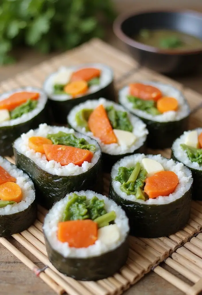 26 Gluten Free Vegetarian Recipes That Everyone Can Enjoy 4 26 Gluten Free Vegetarian Recipes That Everyone Can Enjoy - 4. Veggie Sushi Rolls