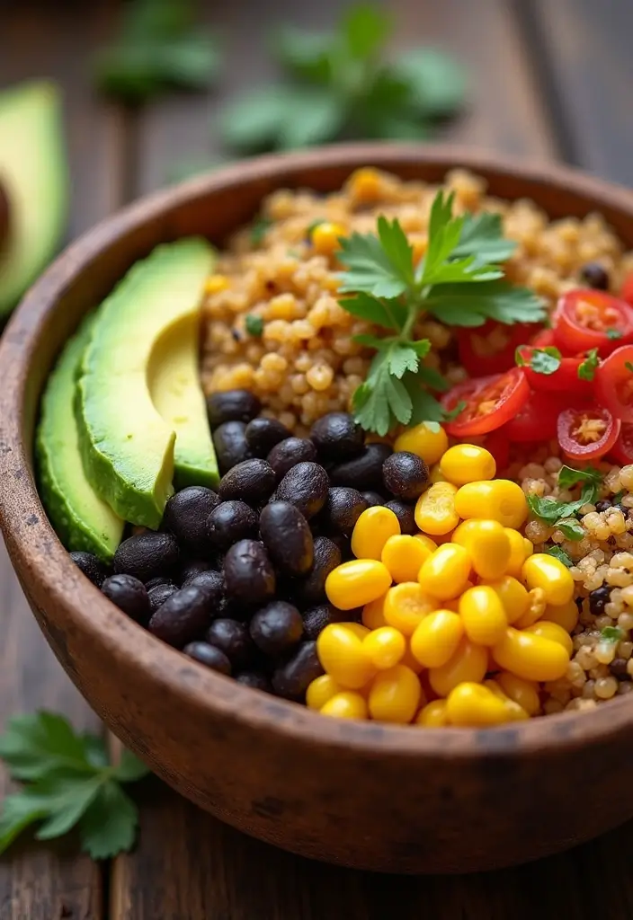 26 High Protein Vegetarian Slow Cooker Recipes for Easy Meals 23 26 High Protein Vegetarian Slow Cooker Recipes for Easy Meals - 23. Vegan Burrito Bowl