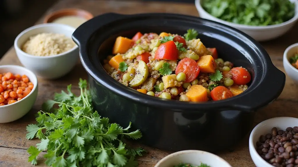 26 High Protein Vegetarian Slow Cooker Recipes for Easy Meals