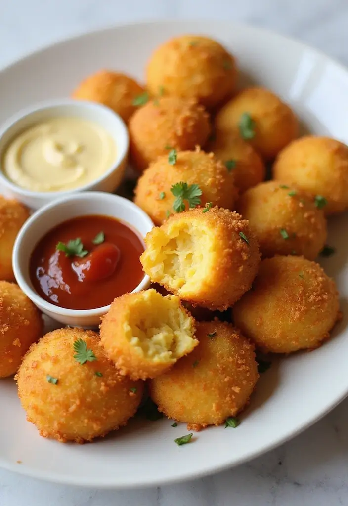 26 Indian Vegetarian Snack Recipes That Are Quick and Tasty 16 26 Indian Vegetarian Snack Recipes That Are Quick and Tasty - 16. Corn and Cheese Balls