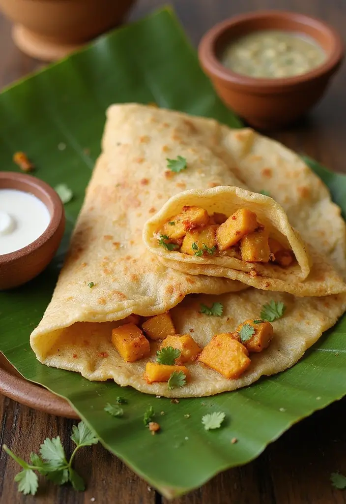 26 Indian Vegetarian Snack Recipes That Are Quick and Tasty 22 26 Indian Vegetarian Snack Recipes That Are Quick and Tasty - 22. Masala Dosa