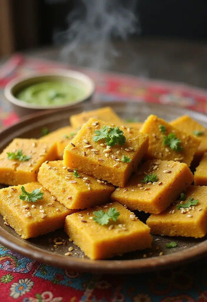 26 Indian Vegetarian Snack Recipes That Are Quick and Tasty 3 26 Indian Vegetarian Snack Recipes That Are Quick and Tasty - 3. Dhokla
