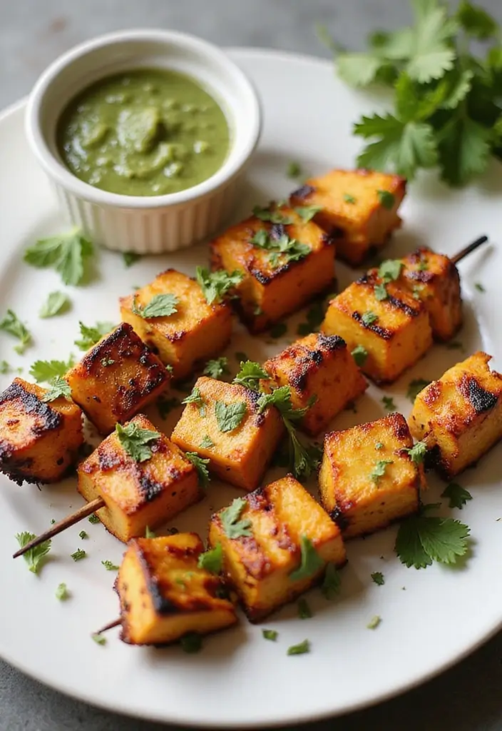 26 Indian Vegetarian Snack Recipes That Are Quick and Tasty 8 26 Indian Vegetarian Snack Recipes That Are Quick and Tasty - 8. Paneer Tikka