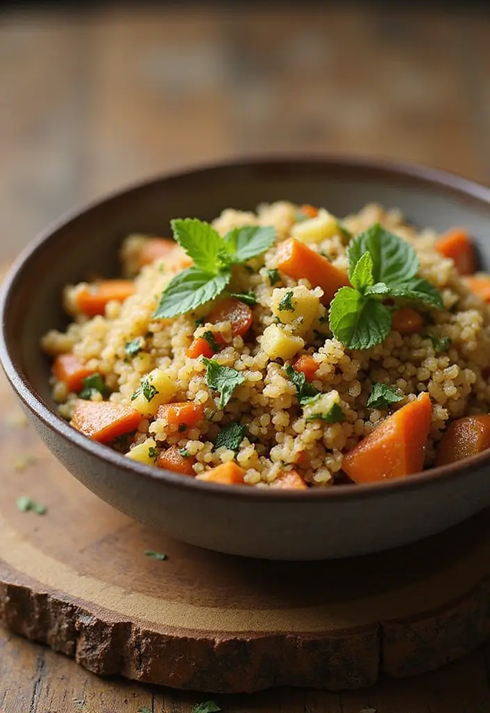 26 One Pot Indian Vegetarian Recipes for Simple Meals 13 26 One Pot Indian Vegetarian Recipes for Simple Meals - 13. Quinoa Vegetable Biryani