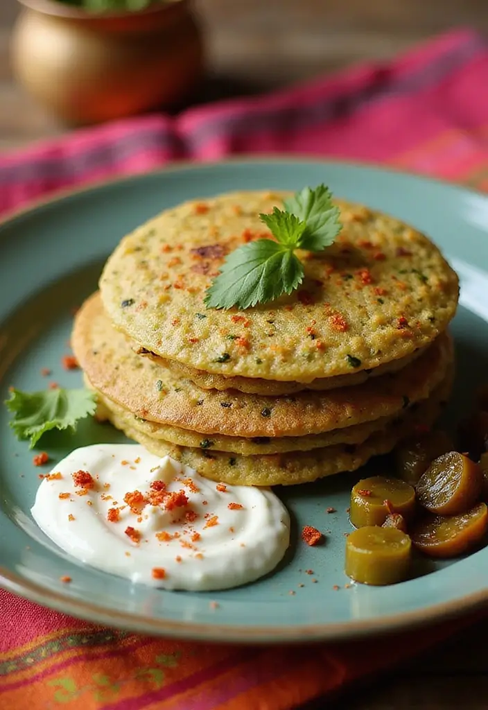 26 One Pot Indian Vegetarian Recipes for Simple Meals 5 26 One Pot Indian Vegetarian Recipes for Simple Meals - 5. Methi Thepla