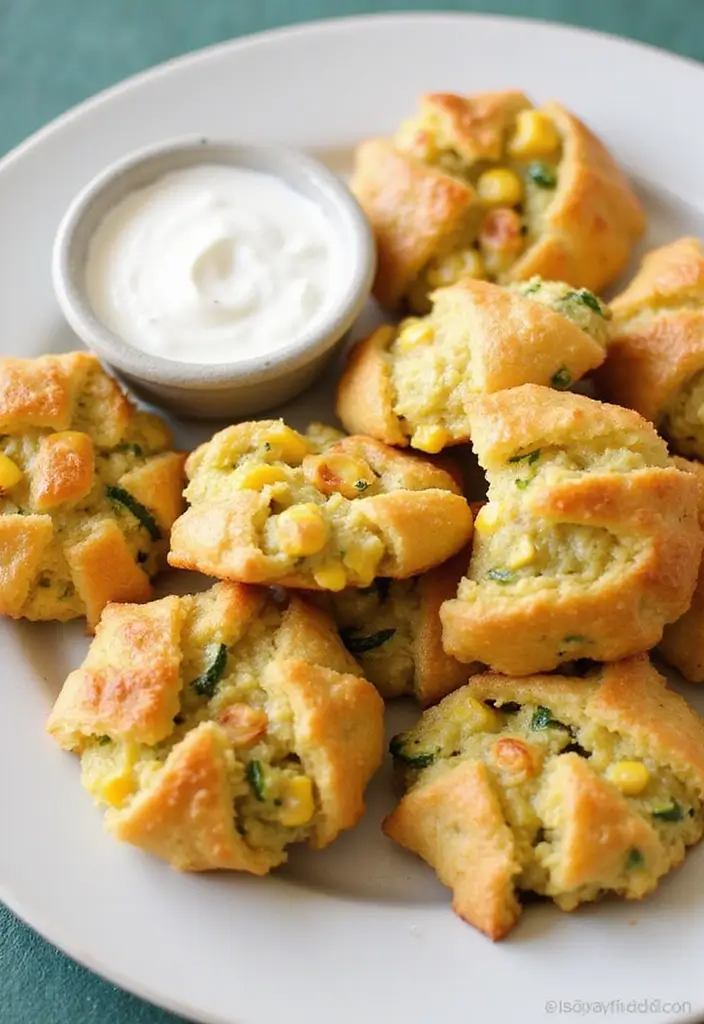 26 Savory Puff Pastry Vegetarian Recipes Made Easy 10 26 Savory Puff Pastry Vegetarian Recipes Made Easy - 10. Zucchini and Corn Fritters in Puff Pastry
