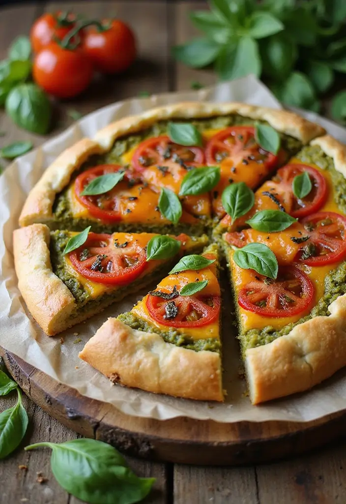 26 Savory Puff Pastry Vegetarian Recipes Made Easy 7 26 Savory Puff Pastry Vegetarian Recipes Made Easy - 7. Pesto and Tomato Puff Pastry Tart