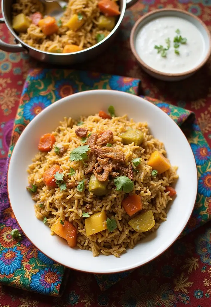 26 Vegetarian Indian Dinner Recipes You’ll Want to Cook Tonight - 3. Vegetable Biryani