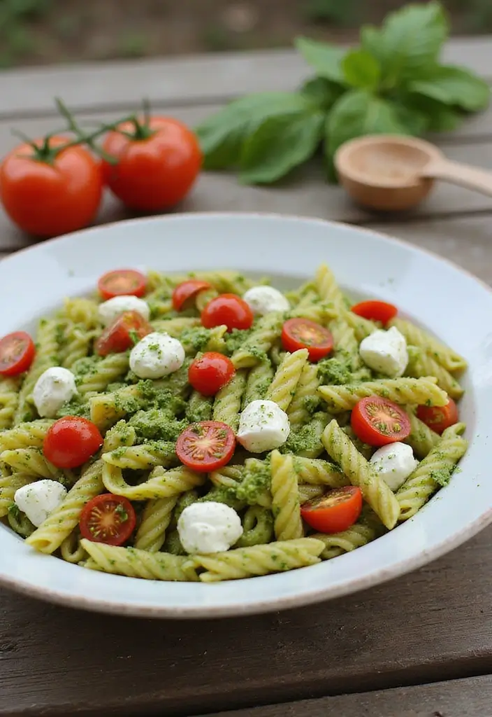 27 Easy Vegetarian Salad Recipes for Healthy Eating 10 27 Easy Vegetarian Salad Recipes for Healthy Eating - 10. Pesto Pasta Salad