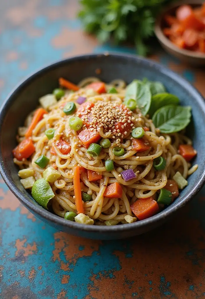 27 Easy Vegetarian Salad Recipes for Healthy Eating 14 27 Easy Vegetarian Salad Recipes for Healthy Eating - 14. Asian Noodle Salad