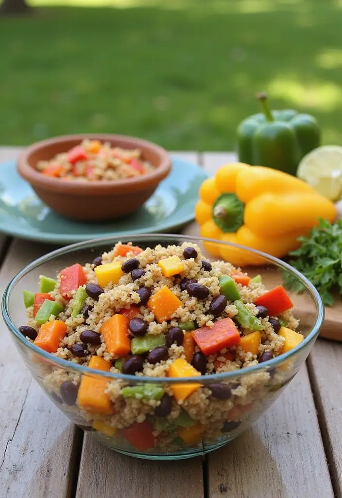 27 Easy Vegetarian Salad Recipes for Healthy Eating 2 27 Easy Vegetarian Salad Recipes for Healthy Eating - 2. Quinoa and Black Bean Salad